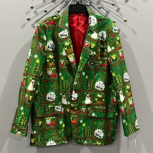 NWT Men’s Festive Blazer Size XXL Vibrant Holiday Print Very Colorful